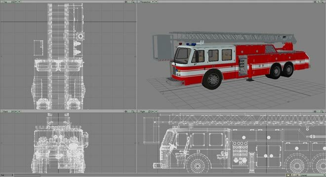 3 D Modellierung für Flughafen Feuerwehr Die Simulation