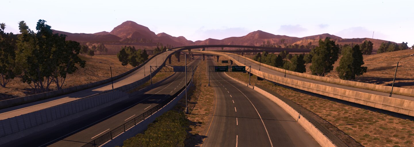 Landschaftsaufnahmen aus dem American Truck Simulator