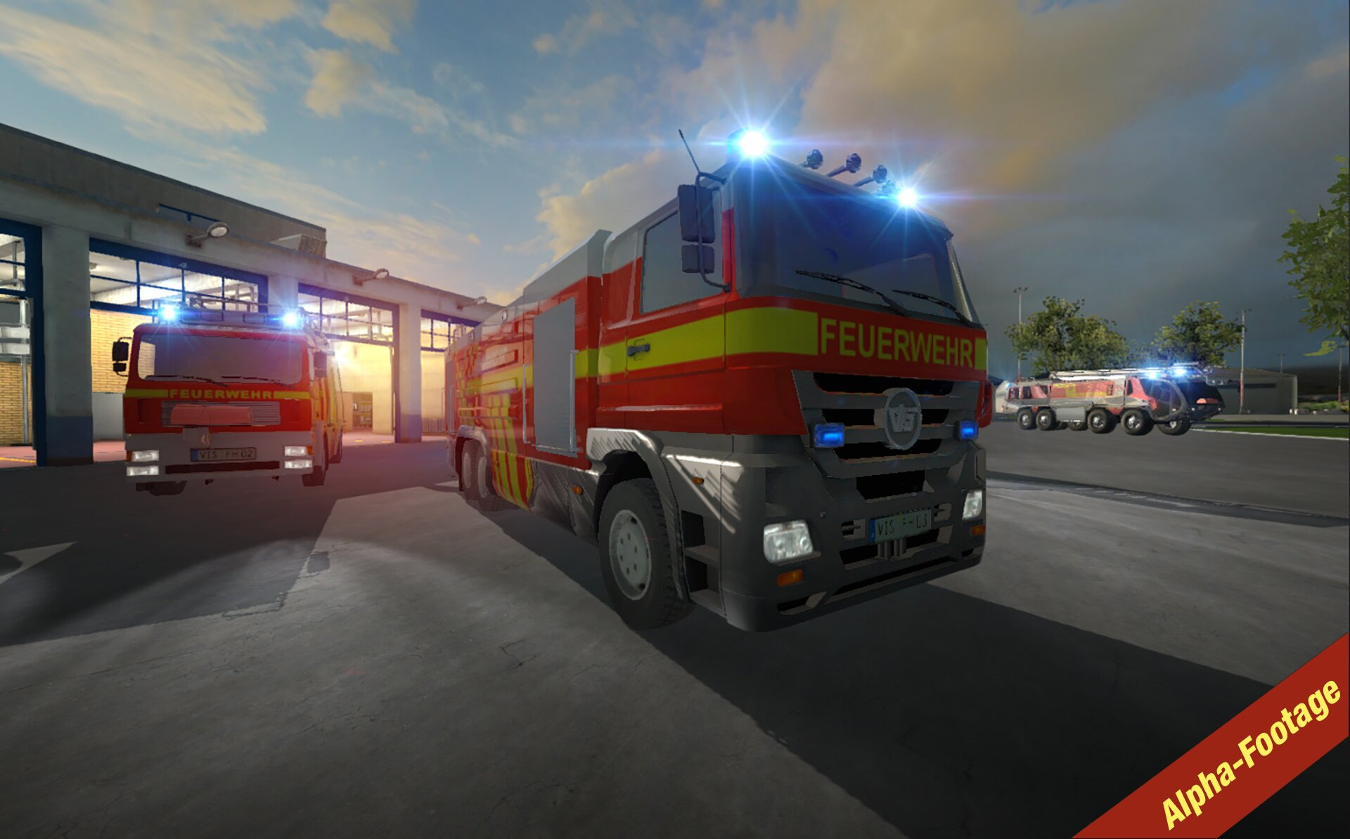 Szene aus Flughafen-Feuerwehr: Die Simulation